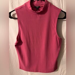 Express Fuchsia Ribbed Tank Top